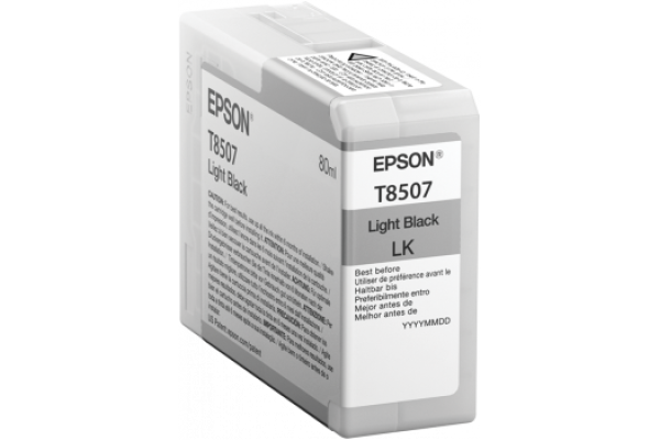 Epson Wide Format T8507 Light Black Ink Cartridge.