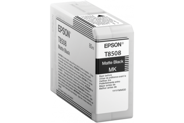 Epson Wide Format T8508 Matte Black Ink Cartridge.