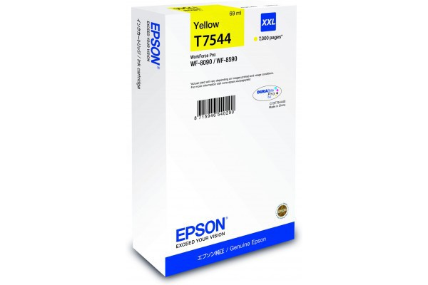 Epson WorkForce Pro T7554 XXL Yellow Ink Cartridge.