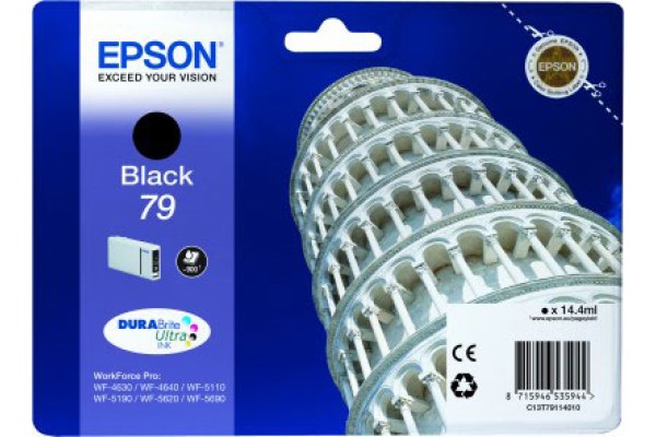 Epson WorkForce Pro T7911 Black Ink Cartridge.