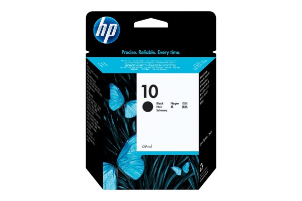 HP Branded 10 Black Ink Cartridge.