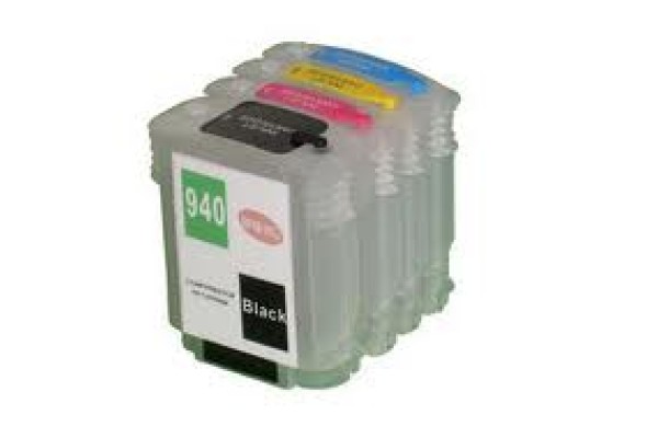 A Set of HobbyPrint® Compatible HP940 Refillable Cartridges.