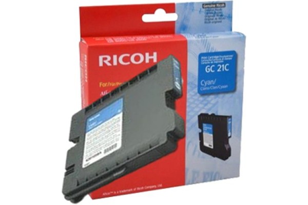 Ricoh GC21C Genuine Ink Cartridge Cyan.