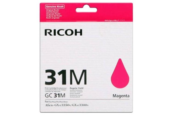 Ricoh GC31M Genuine Ink Cartridge Magenta.