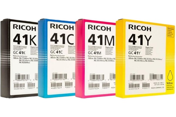 Ricoh GC41 Genuine Ink Cartridge Set.