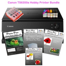 Hobby Multi-Function Printer Bundle, TS6350a with Refillable Cartridges, Refill Inks & Selection of Papers.