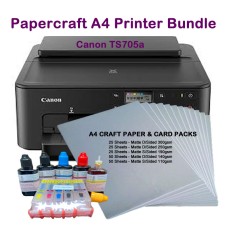 Papercraft & Card Makers A4 Muli-Function Printer Bundle with Ink & Cardstock.