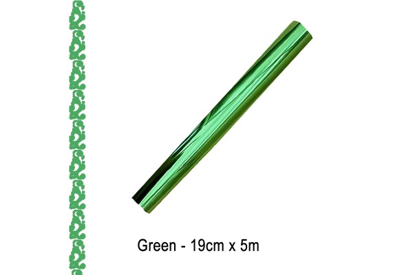 Toner Reactive Foil Roll,19cm x 5 Meter in Green - HobbyPrint®