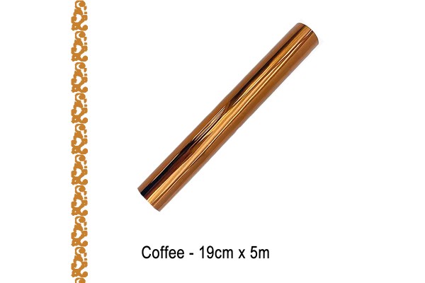 Toner Reactive Foil Roll,19cm x 5 Meter in Coffee - HobbyPrint®