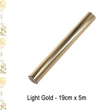 Toner Reactive Foil Roll,19cm x 5 Meter in Light Gold - HobbyPrint® Toner Reactive Foil Roll,19cm x 5 Meter in Light Gold - HobbyPrint®