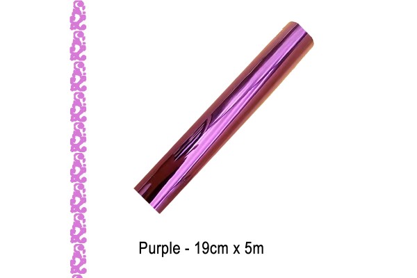 Toner Reactive Foil Roll,19cm x 5 Meter in Purple - HobbyPrint®