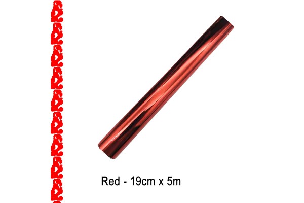 Toner Reactive Foil Roll,19cm x 5 Meter in Red - HobbyPrint® Toner Reactive Foil Roll,19cm x 5 Meter in Red - HobbyPrint®