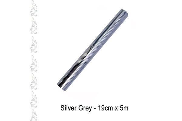 Toner Reactive Foil Roll,19cm x 5 Meter in Silver Grey - HobbyPrint®