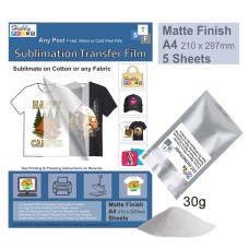 Sublimation to Film Transfer Kit for Printing onto Cotton T-Shirts - Try Me Pack