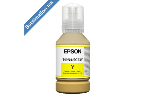 140ml Bottle of Epson T49N4, Yellow Dye Sublimation Ink.