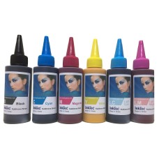 600ml Epson Compatible Dye Sublimation Ink, 100ml each of Bk,C,M,Y, LC, LM - InkTek Brand.