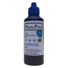 100ml of Cyan Epson Compatible  Sublimation Ink -  PhotoPlus Brand.