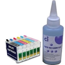 Sublimation Cleaning Cartridge Kit for Printer Models using Epson T0797 Cartridges.