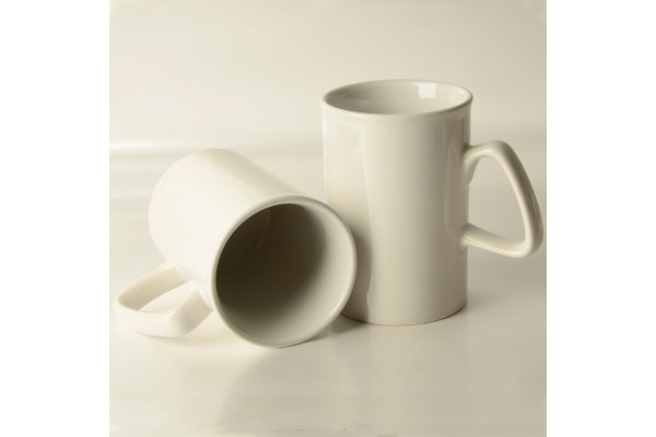 10oz White Mug with Curled Top - Box of 36pcs