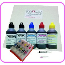 Edible Printer Refillable Cartridge Accessory Kit for Canon PGI-550 with Icing Sheets.