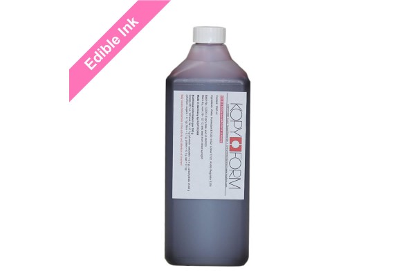 1000ml Bottle of Magenta Edible Ink for Canon Printers.