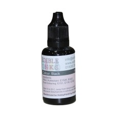 30ml Bottle of Black Edible Ink for Canon Printers.