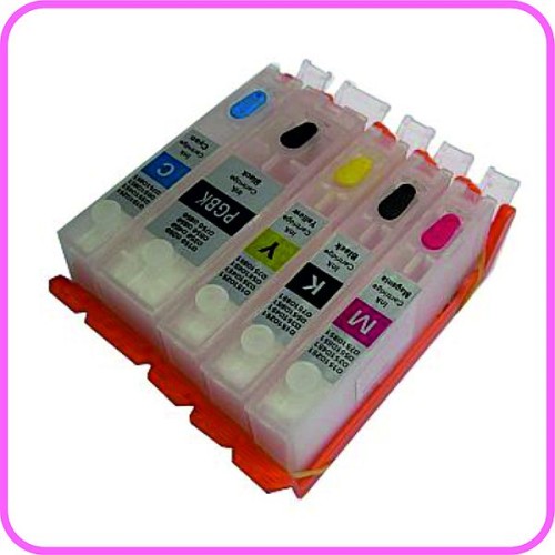 A Set of HobbyPrint® PGI580 CLI581 Refillable Edible Ink Cartridges