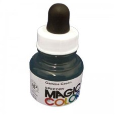 Liquid Acrylic Ink 28ml bottle with pipete MC300 - Gamma Green.