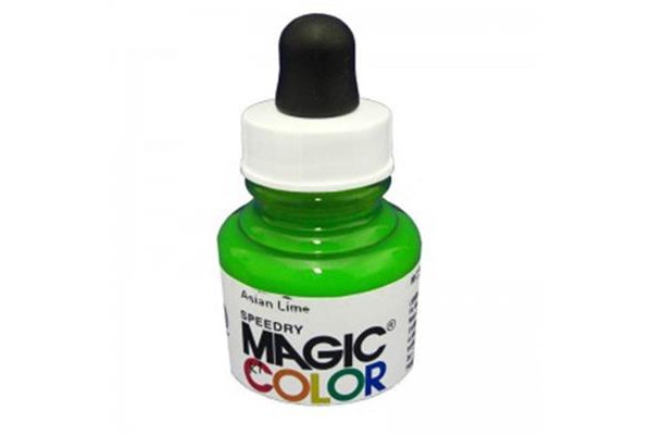 Liquid Acrylic Ink 28ml bottle with pipete MC380 - Fluorescent Green