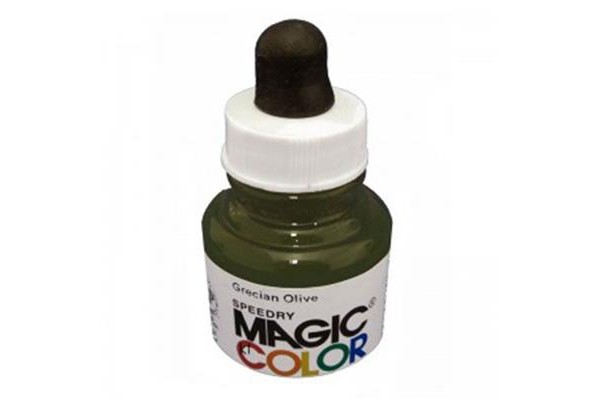 Liquid Acrylic Ink 28ml bottle with pipete MC390 - Grecian Olive.