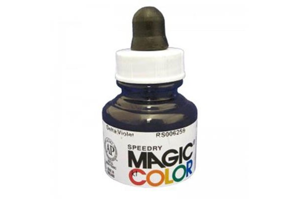 Liquid Acrylic Ink 28ml bottle with pipete MC400 - Delta Violet.
