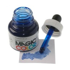 Liquid Acrylic Ink 28ml bottle with pipete MC500 - Cobalt Blue.
