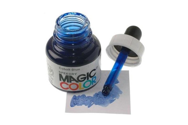Liquid Acrylic Ink 28ml bottle with pipete MC500 - Cobalt Blue.