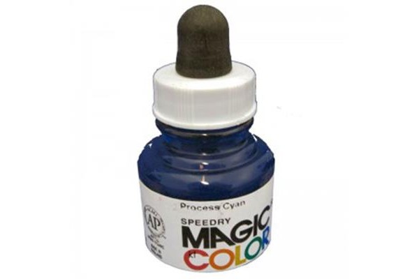 Liquid Acrylic Ink 28ml bottle with pipete MC530 - Process Cyan.
