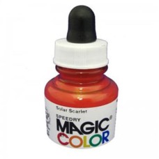 Liquid Acrylic Ink 28ml bottle with pipete MC600 - Solar Scarlet.