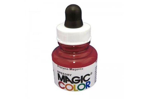 Liquid Acrylic Ink 28ml bottle with pipete MC620 - Process Magenta.
