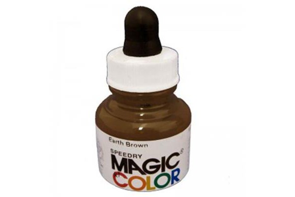Liquid Acrylic Ink 28ml bottle with pipete MC700 - Earth Brown.