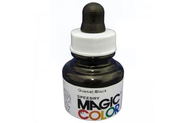Liquid Acrylic Ink 28ml bottle with pipete MC900 - Quasar Black (opaque).