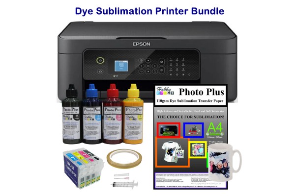  A4 Sublimation Printer Bundle – Epson WF‑2910DWF & HobbyPrint Sublimation Kit
